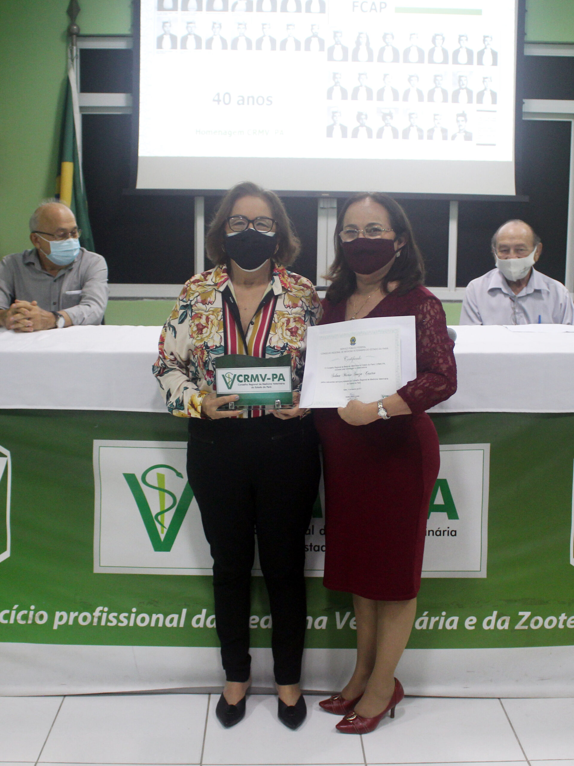 CRMV PA Presta Homenagem Pelos 40 Anos De Formatura Da Quinta Turma De