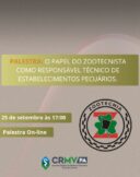 LIVE PALESTRA ZOOTECNIA : O PAPEL DO ZOOTECNISTA COMO RESPONSÁVEL TÉCNICO DE ESTABELECIMENTOS PECUÁRIOS.